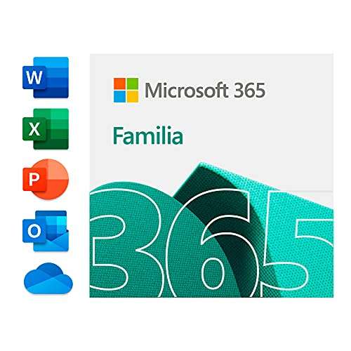 Microsoft 365 Familia Para 6 usuarios PCs/MACs/tabletas/teléfonos 1 TB por persona OneDrive