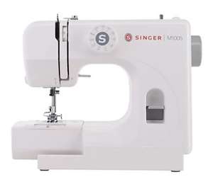Máquina de coser - Singer M1005, Hasta 4 mm, Ancho de Zig-Zag, Luz LED Stay Bright, Blanco