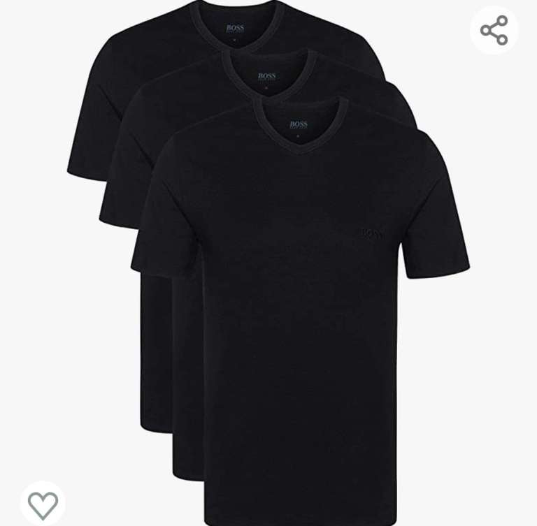 Pack 3 camisetas Hugo Boss básicas negra(Todas las tallas)