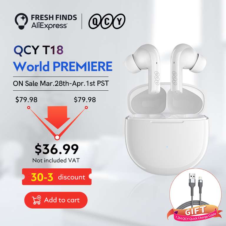 QCY auriculares inalámbricos T18