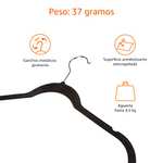 Amazon Basics - Perchas de terciopelo para camisas/vestidos - Paquete de 30, Negro