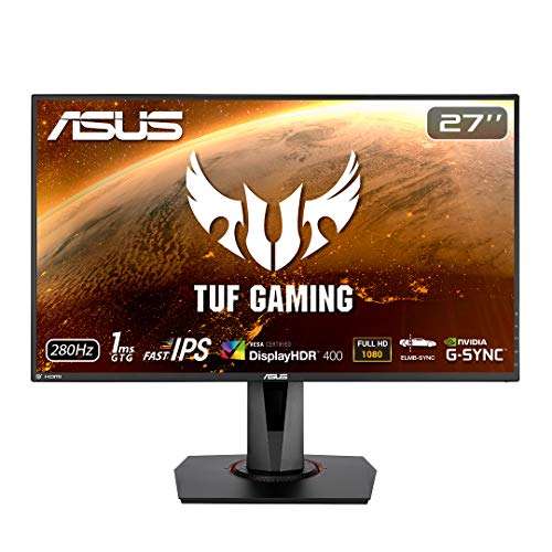 Asus TUF Gaming VG279QM - 27" FullHD (1920x1080, Fast IPS, 16:9, HDMI x2, Display Port x1, USB, 280Hz, 1ms (GTG), HDR 400)