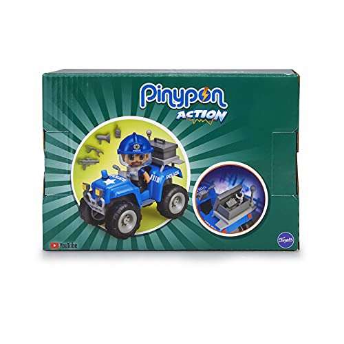 Pinypon Action - Quad con 1 Figura de policía