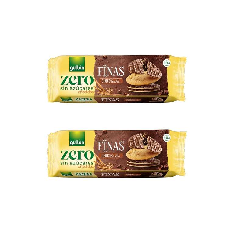 Añadir 2 unidades. Galletas Gullón Finas choco leche Zero Sin Azúcares