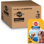 Pedigree Dentastix - Snack Dental para la Higiene Oral de Perros Grandes (4 paquetes de 28ud)