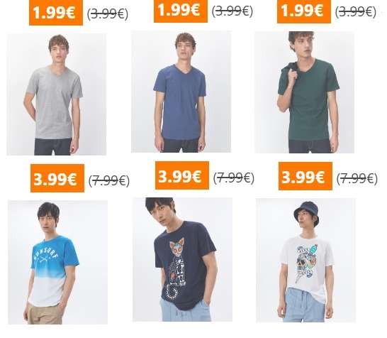 Camisetas Sfera desde 1,99€