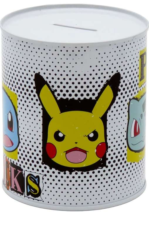 Brands Pokémon- Hucha de Metal, Sellada, Hucha Mediana, Multicolor, Producto Oficial