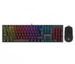 Blackfire pc combo bfx 550 -teclado mecánico blue switch + ratón rgb 8000dpi - pack gaming