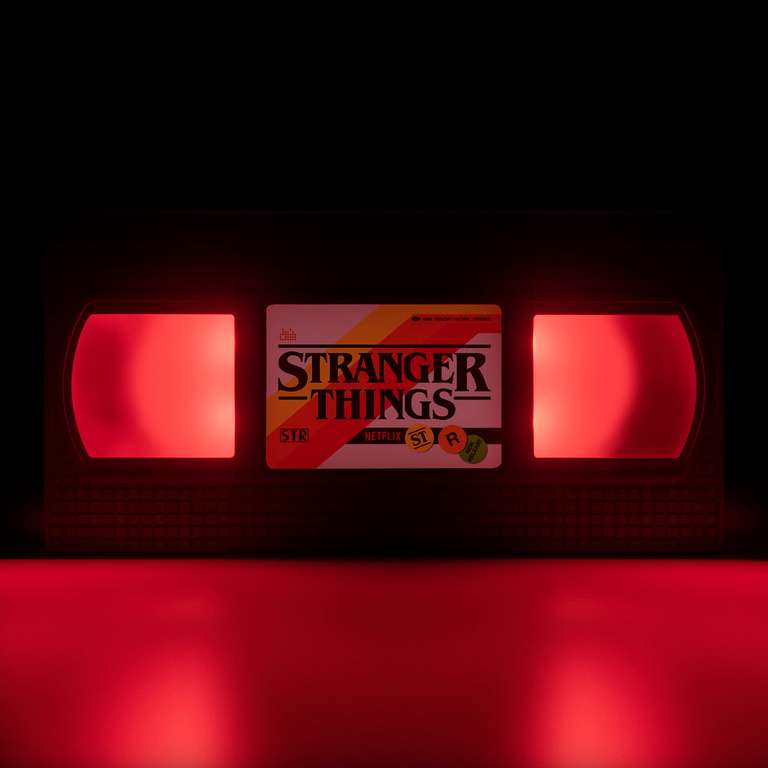 VHS LED con Logo de Stranger Things, Merchandising con Licencia Oficial (opción COMO NUEVO 11,51€ Amazon warehouse)