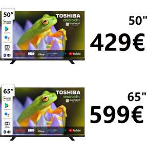 TV QDOT Toshiba, 4K UHD, Smart TV (43" 50" 55" 65") desde 349€