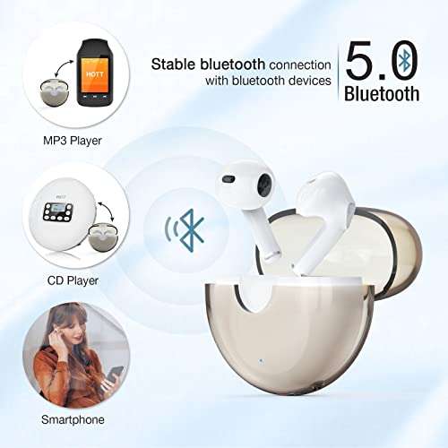 HOTT Auriculares inalámbricos Bluetooth