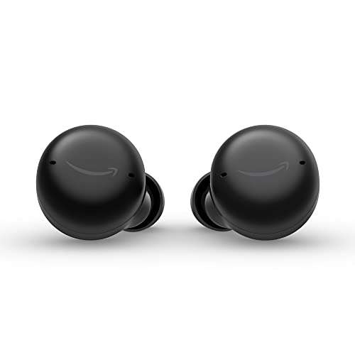 Echo Buds (2nd Gen) | Wireless earbuds with active noise cancellation and Alexa | Black