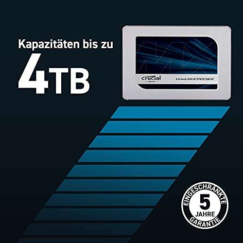 Crucial MX500 1TB SSD SATA III 2.5"