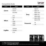 Lexar Professional 1667x SD 128GB SDXC UHS-II Tarjeta de memoria, hasta 250 MB/s de Lectura, escritura hasta 150 MB/s