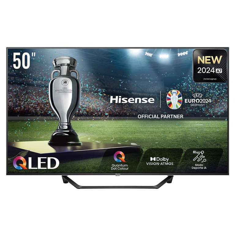 TV QLED 127cm (50") Hisense 50A7NQ UHD 4K Smart TV
