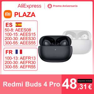 Xiaomi-auriculares inalámbricos Redmi Buds 4 Pro, cascos con Bluetooth 5,3, cancelación de ruido, 3 micrófonos, ANC