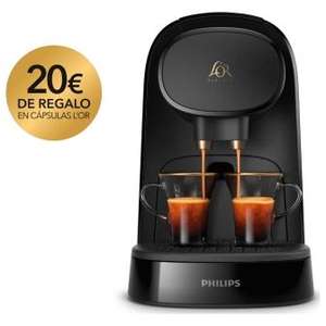 2X1 En Cafetera Philips L´Or Barista System Negra LM8012/60 para Cápsulas L'Or y Nespresso