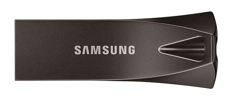 Samsung Memoria USB 256 GB - Samsung Bar Plus Unidad Flash, 300 MB/s, USB 3.1, Gris
