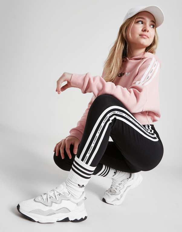 adidas Originals Girls' Microtape Leggings Junior tallas 7-8Y y 11-12Y.