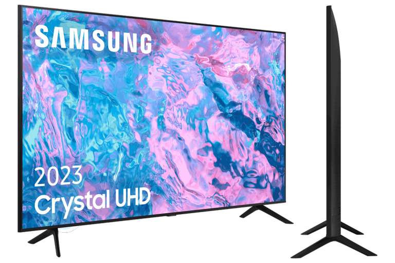 TV LED 43" Samsung TU43CU7175UXXC: UHD 4K, Smart TV, PurColor, Object Tracking Sound Lite, Adaptive Sound, Motion Xcelerator, Negro