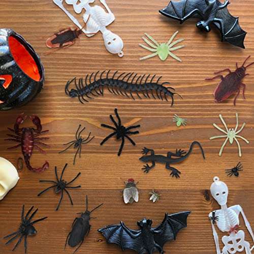 Pack 44 insectos de plástico para Halloween