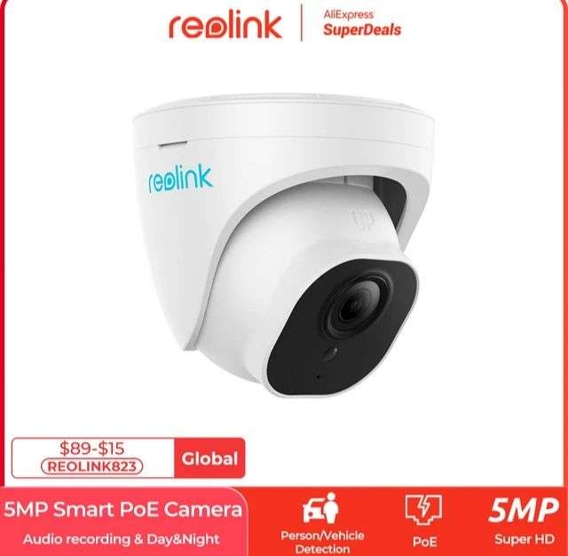 Reolink RLC-520A - Cámara de seguridad inteligente con visión nocturna