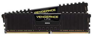 Corsair CMK16GX4M2B3200C16 Vengeance LPX 16 GB (2x8 GB) DDR4 3200 MHz C16 XMP 2.0 Módulos de memoria de alto rendimiento, negro