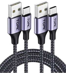 2 x Cables carga rápida USB-C (2 metros)