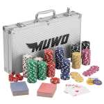 MUWO "All In" Estuche de póquer-Conjunto con 300 fichas
