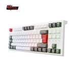 Teclado Royal Kludge RKR87 ISO-ES Hot-Swappable Switch Red Blanco