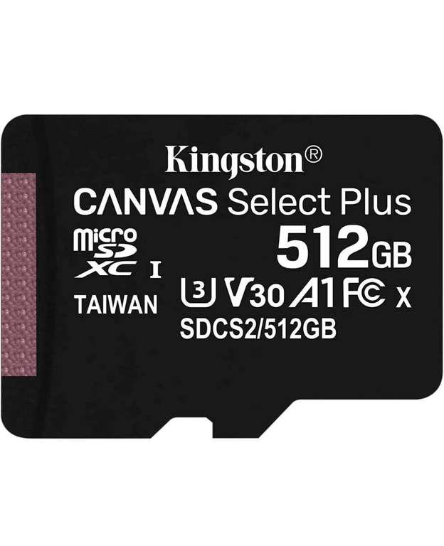 Tarjeta MicroSD Kingston 512 GB clase 10