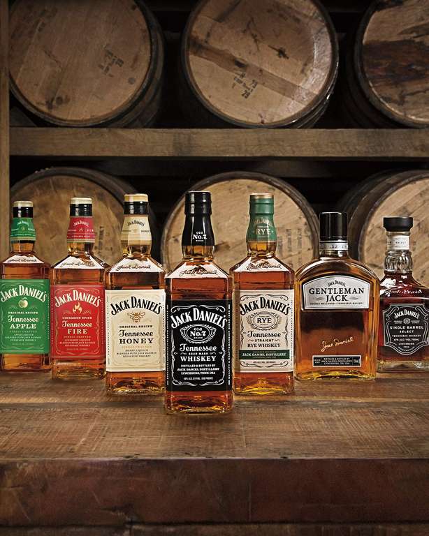 45% Vol WHISKY Jack Daniel's Tennessee Whiskey RYE