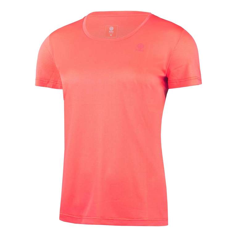 Camiseta Reld Rainier manga corta rojo coral solar mujer
