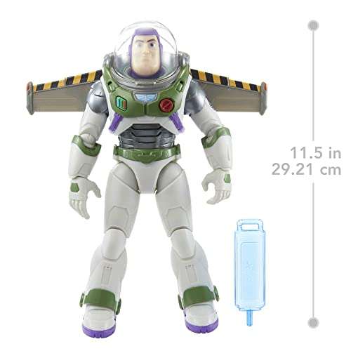 Figura de acción Mattel Disney Pixar Lightyear Buzz con jetpack y sonidos