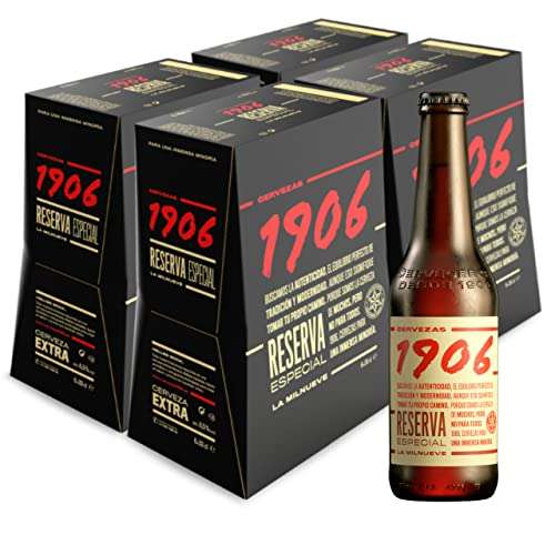 Cerveza 1906 Reserva Especial - Pack de 24 botellas x 33 cl (Precio al tramitar)