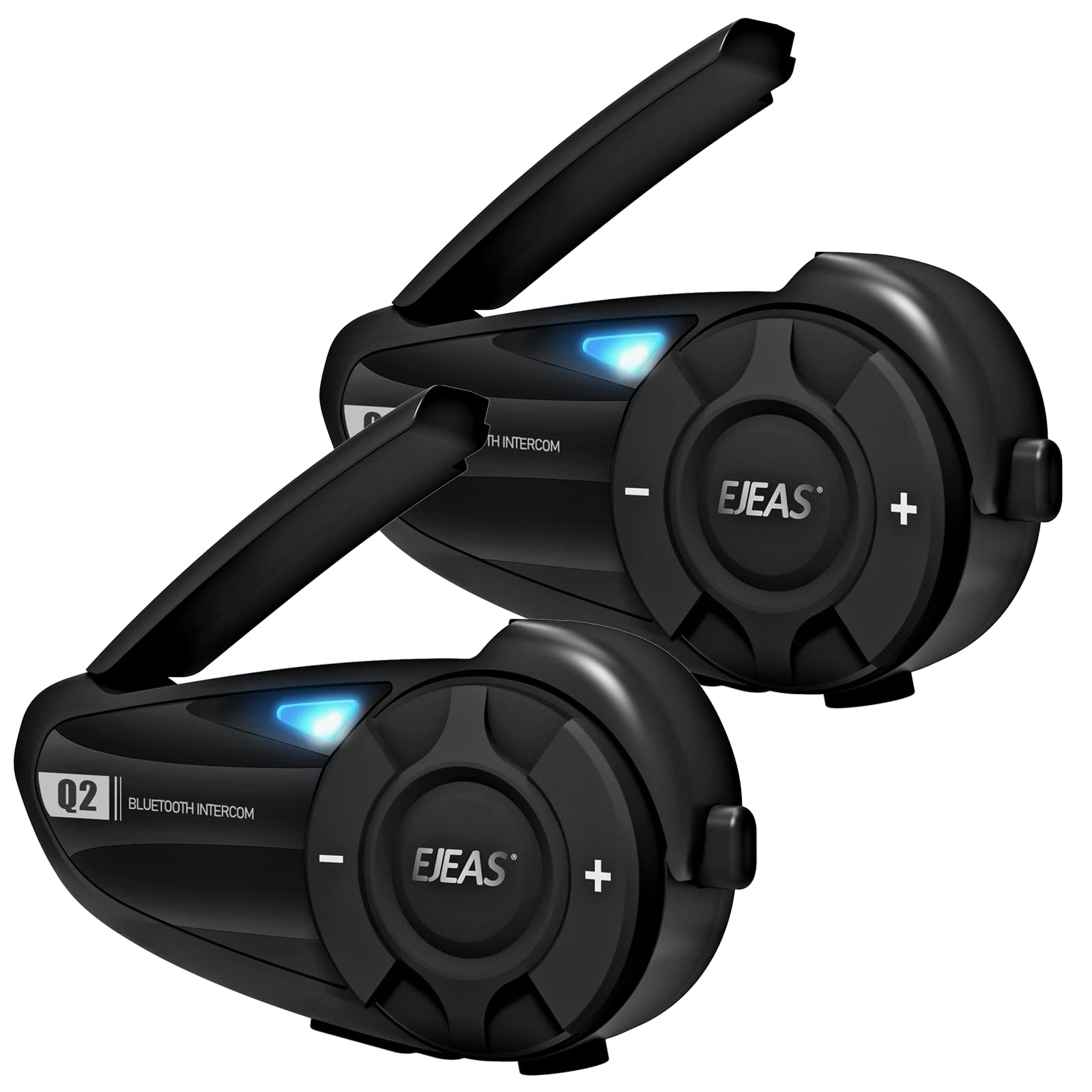 2x EJEAS Q2 Intercomunicador Casco Moto