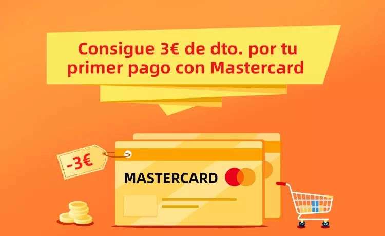 Hasta 7€ de descuento pagando con Mastercard
