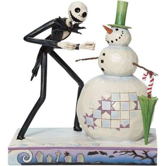 Figura "Jack con muñeco de nieve" de Jim Shore Disney Traditions,
