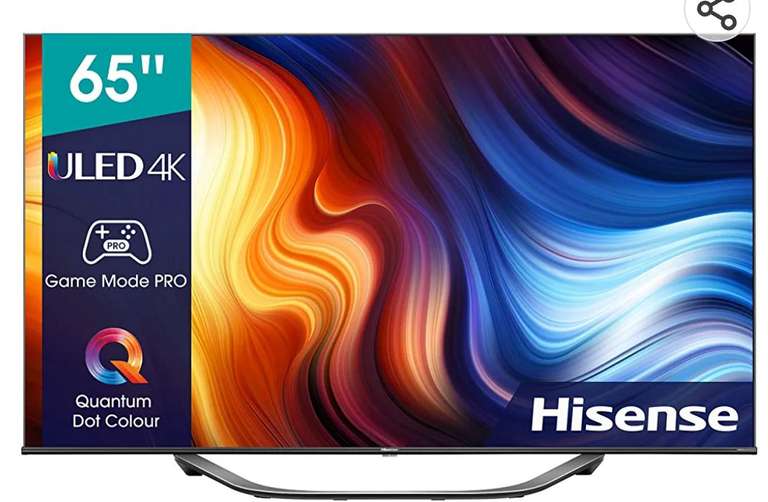 Hisense ULED Smart TV 65U7HQ (65 Pulgadas) 600-nit 4K HDR10+, 120 Hz, Dolby Vision IQ