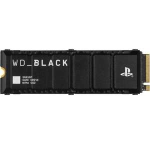 WD BLACK SN850P - 2TB SSD M.2 PCIe Gen4 NVMe, Velocidad lectura: 7300 MB/s, Velocidad escritura: 6600 MB/s, licencia oficial PS5, Negro