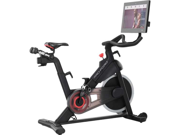 Bicicleta estática ProForm Pro C22, pantalla táctil HD de 22', Peso Máx. 115 kg, iFIT Bluetooth, Negro