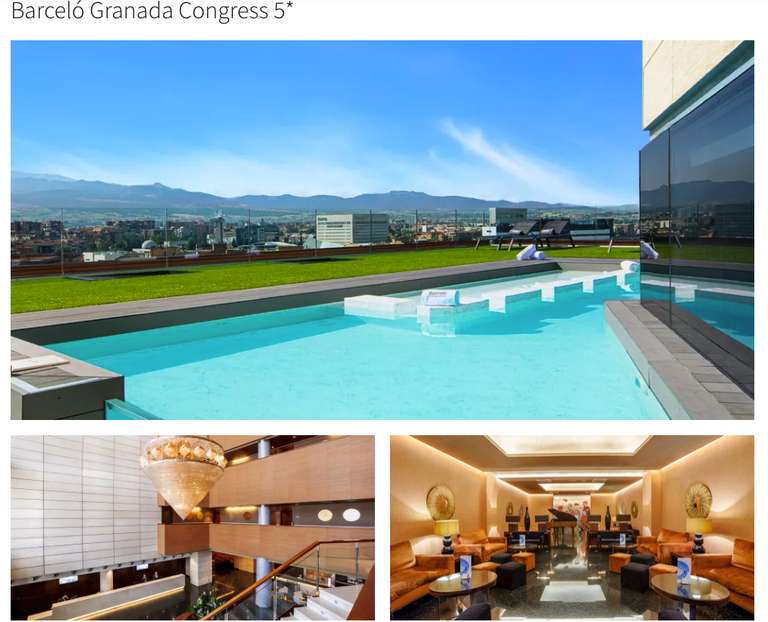 Hotel SPA 2 dias Barceló Granada Congress 5* SEPTIEMBRE (PxPm2)