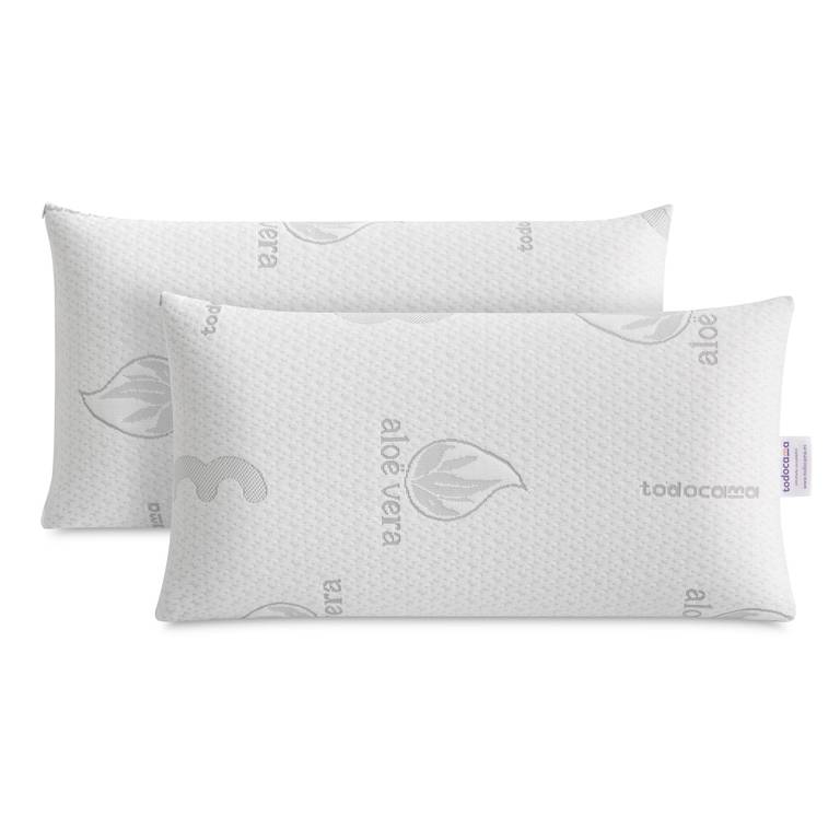 PACK 2 Almohadas Viscoelásticas Todocama Aloe Vera 70 cm por solo 29,99€