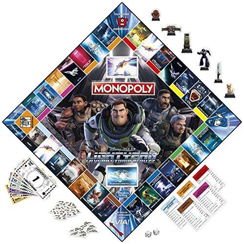 Monopoly: edición Lightyear de Disney Pixar