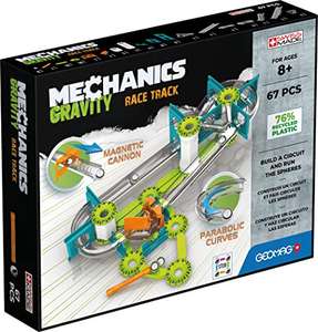 Geomag Gravity Race Track 67 pcs, Color Blanco, Verde, Naranja, Azul, Piezas Green (760)
