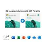 Microsoft 365 Familia - Hasta 6 personas - Uso total 27 meses 6 usuarios