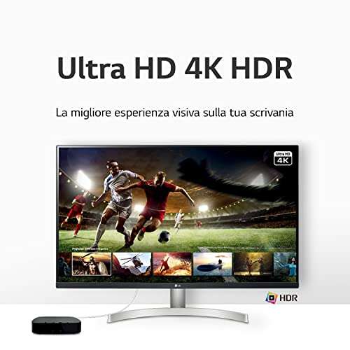 Monitor - LG 27UL500-W (versión 2023), 27 " UHD 4K, 5ms, 60 Hz, DP, HDMI
