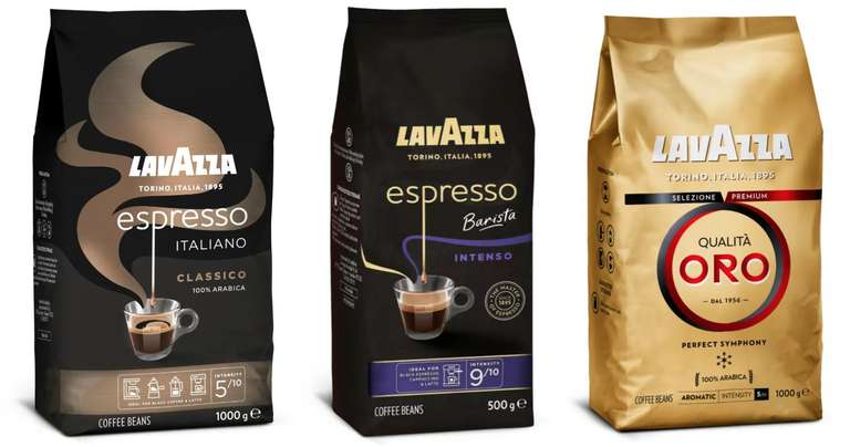 1KG Lavazza Espresso Italiano Classico + 500G Espresso Barista + 1KG Qualità Oro [7,64€/KG] // MÁS EN DESCRIPCIÓN
