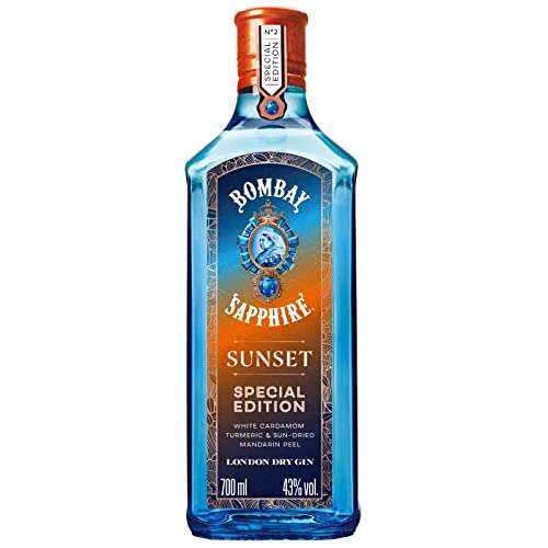 Bombay Sapphire London Dry Gin, Sunset Edición Especial,