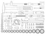 Mannesmann - M29077 - Carro de aluminio para herramientas, equipado, 159 piezas.